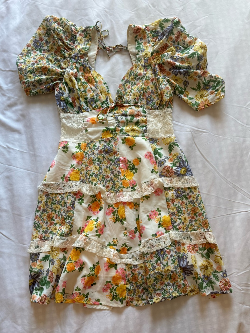 For Love & Lemons Rosalyn Mini Dress